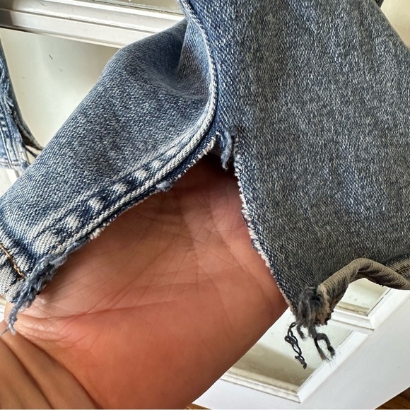 7 For All Mankind Men’s Blue Relaxed Jeans with Distressed Details Size 36 - Picture 6 of 16